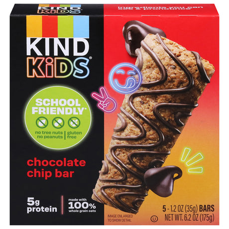 Kind Kids Chocolate Chip Oat Bars: Gluten-Free Snack - 8 Count - 1.2 oz