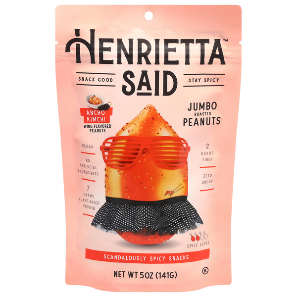 Henrietta Said Ancho Kimchi: Spicy Vegan Peanut Condiment - 12x5oz Korean Flavors