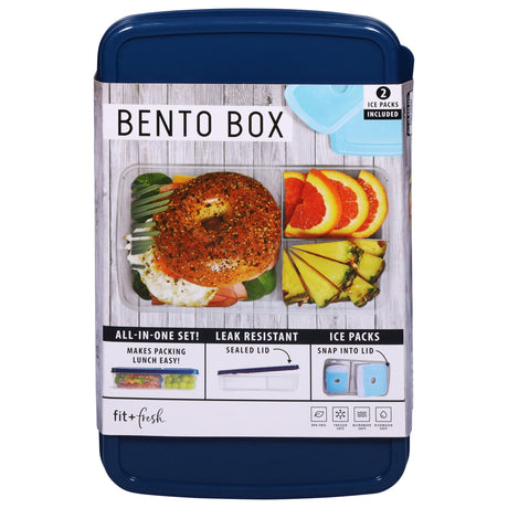 Fit & Fresh Bento Lunch Box - Compartment - Reusable ct