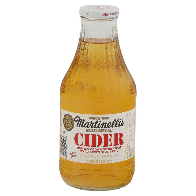 Martinelli's - Apple Cider, 33.8 fl oz (Pack of 6) - Golden Apple Drink