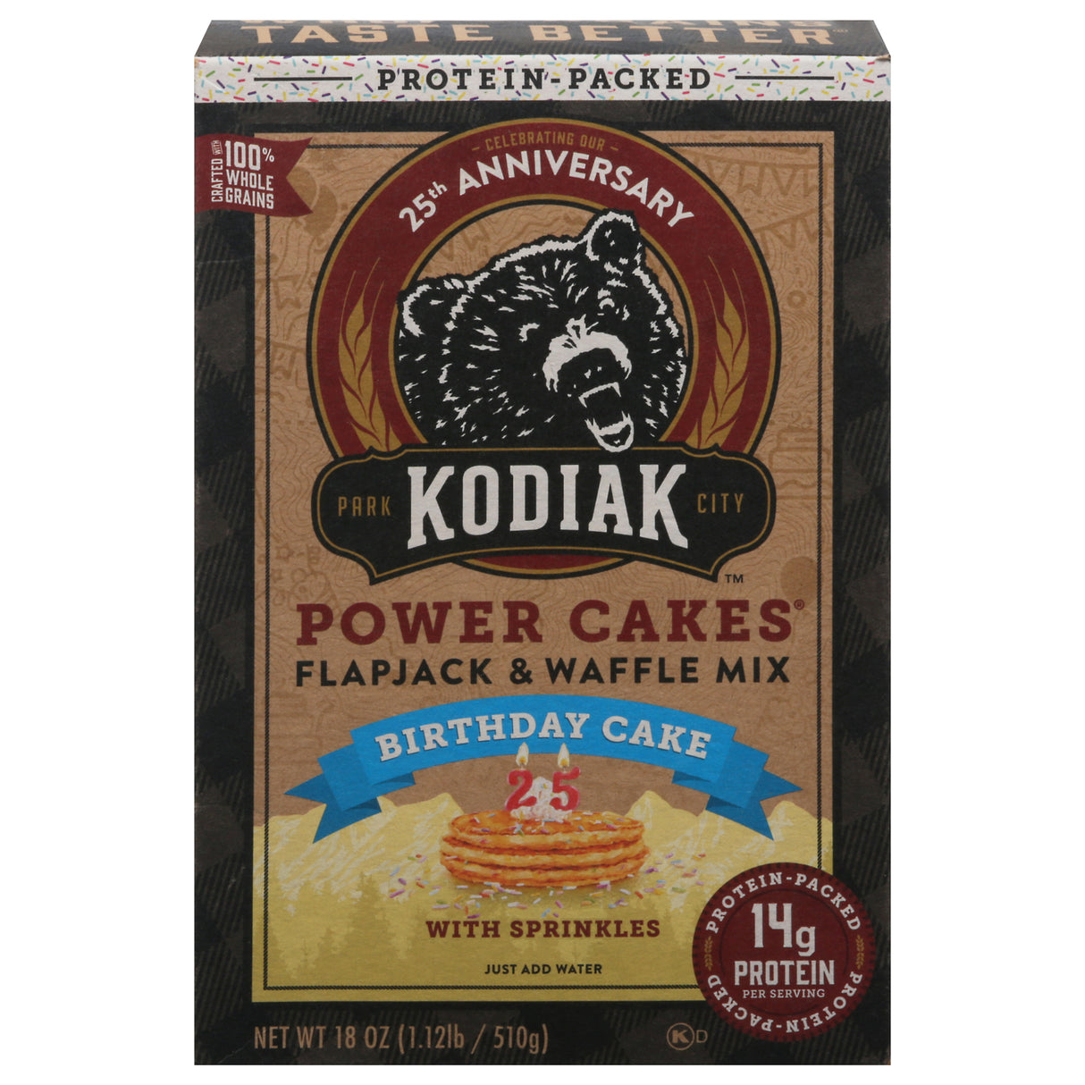 Kodiak Cakes Birthday Cake Flapjack & Waffle Mix, Pack of 6 - 18 oz