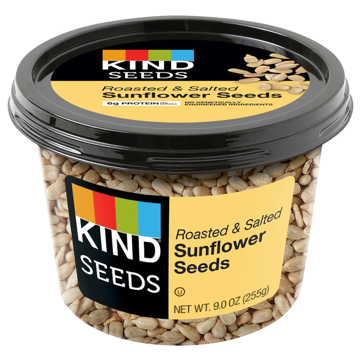 Kind Sunflower Seed Roasted Salted - Pack of 6 - 9 Oz Bags