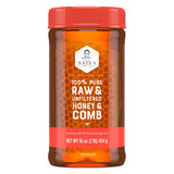 Nature Nates Honeycomb 16oz 6-Pack | Raw Unfiltered Local Honey Sweetener up