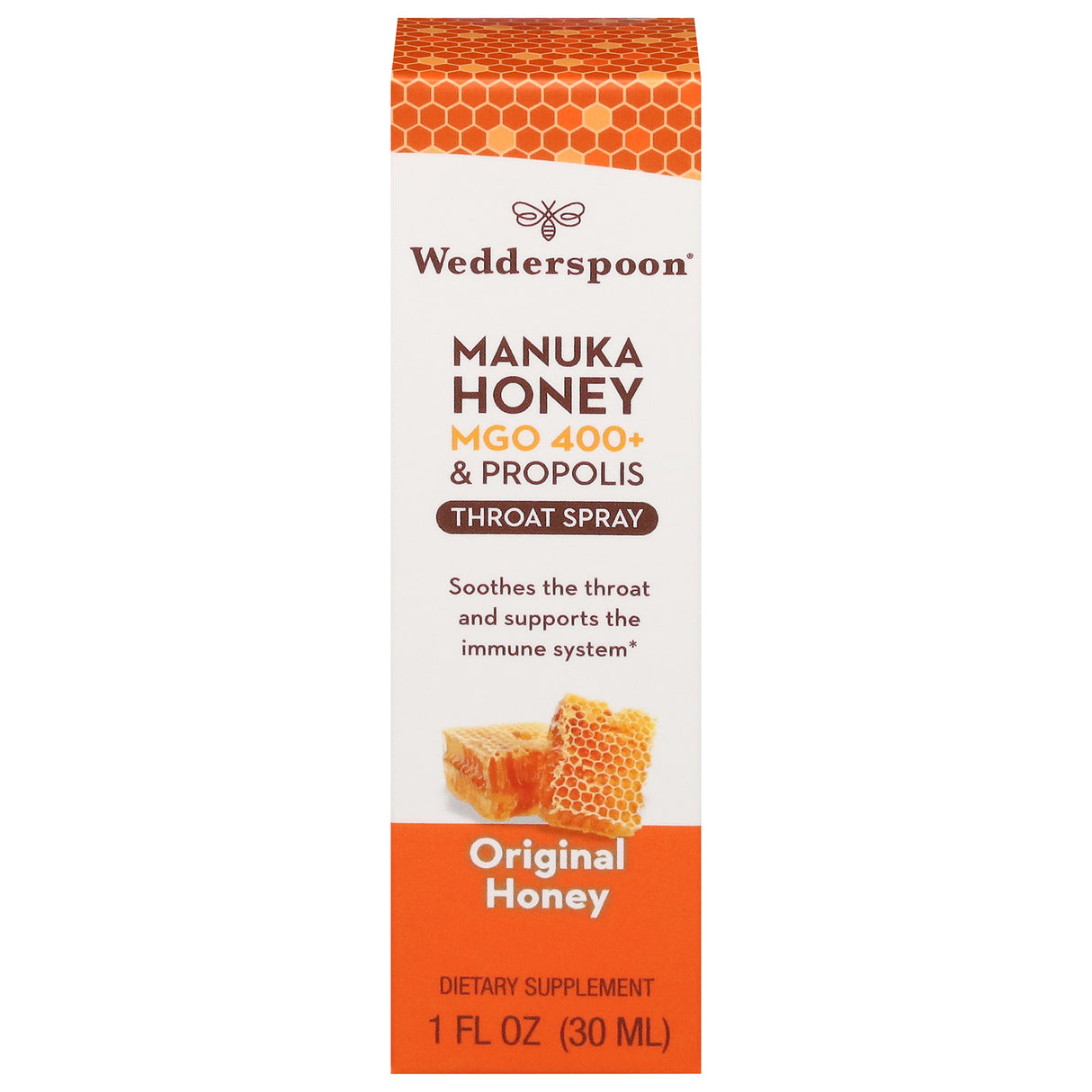 Wedderspoon Manuka Honey Throat Spray - 1 fl oz - Natural Relief