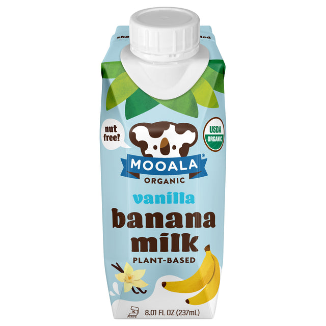Mooala Banana Milk Vanilla 12-Pack: Dairy-Free & Organic - Shop Now!