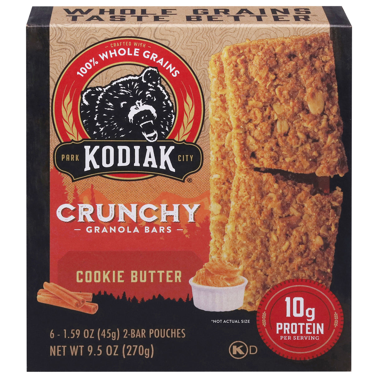 Kodiak Cakes Granola Bars: Cookie Butter, 12 Pack | Crunchy & Delicious