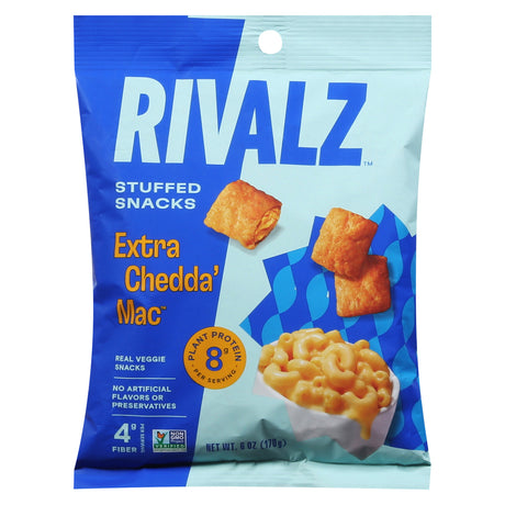 Rivalz Veggie Snack Extra Cheddar Mac, 10 Count - 6 Oz Each