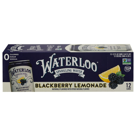 Waterloo Sparkling Water Blackberry Lemonade - (Pack of 2) 12 fl oz