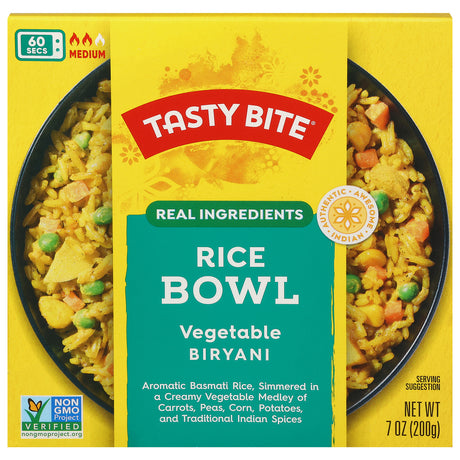Tasty Bite Vegetable Biryani Bowl Rice, 6 x 7 oz