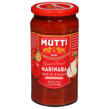 Mutti Marinara Sauce 6-Pack: Authentic Italian Tomato Pasta Sauce, 24 oz Jars