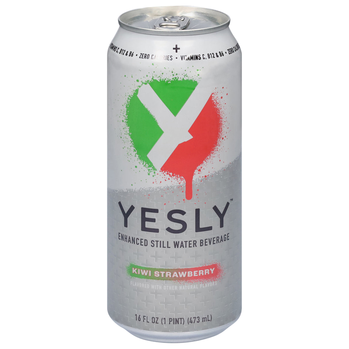 Yesly Enh Water Kiwi Strawberry - 12 x 16 Oz