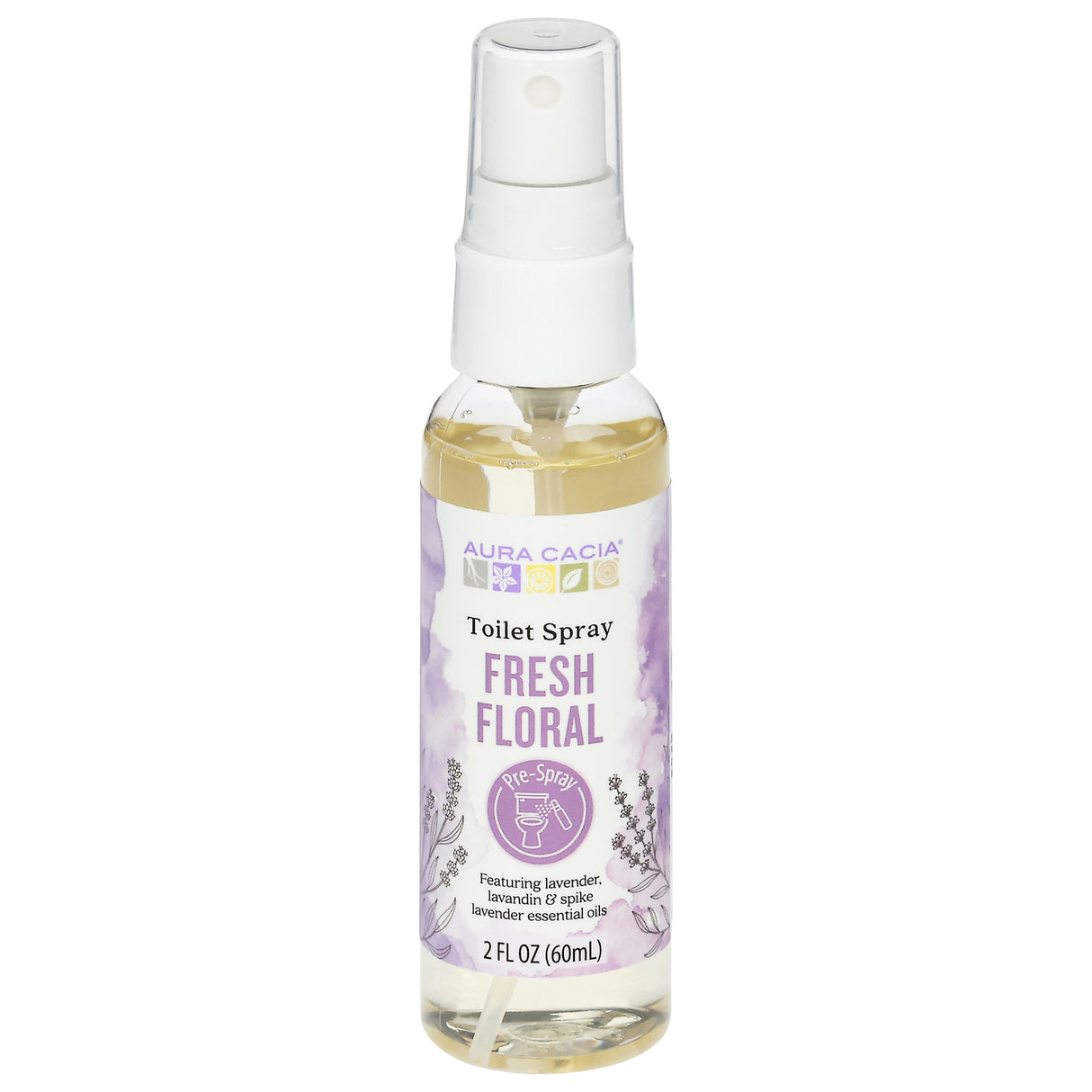 Aura Cacia Fresh Floral Toilet Spritz - 2 fl oz - Odor Eliminator