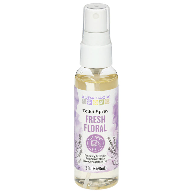 Aura Cacia Fresh Floral Toilet Spritz - 2 fl oz - Odor Eliminator