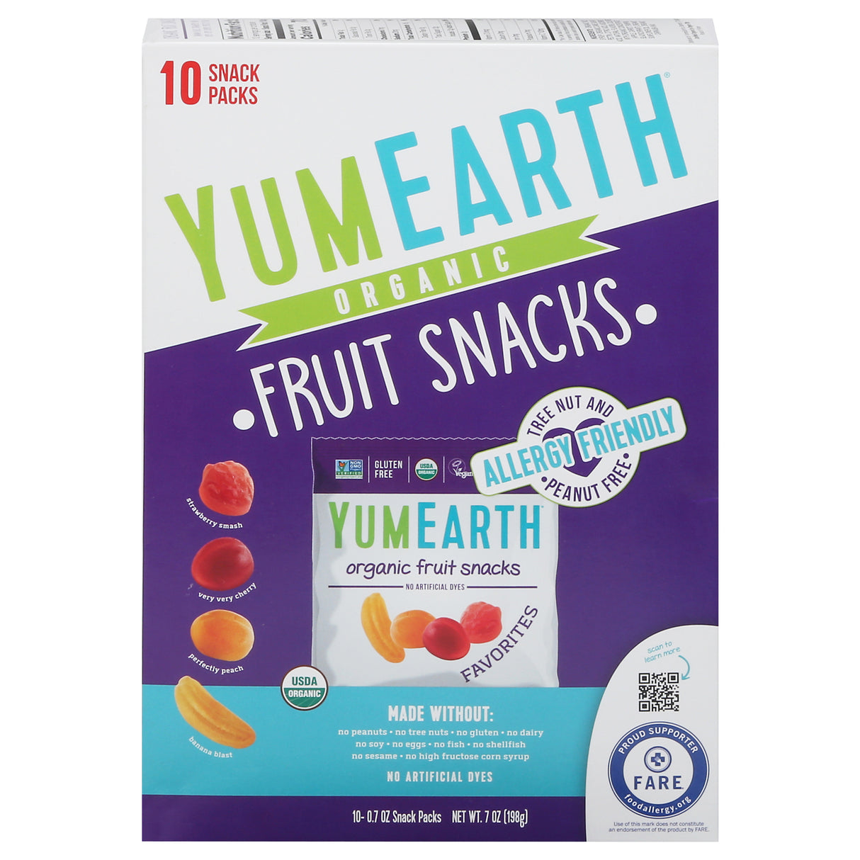 YumEarth Organic Fruit Snacks: Gluten-Free & Vegan, 6ct - Healthy Kids Treats