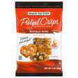 Pretzel Crisps Buffalo Wing - 8.3 oz Bag (Pack of 8) - Spicy Flavored Flat Pretzels