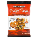 Pretzel Crisps Buffalo Wing - 8.3 oz Bag (Pack of 8) - Spicy Flavored Flat Pretzels