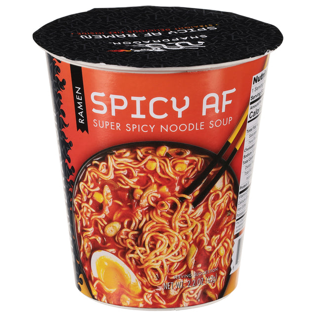 Snapdragon Foods Spicy Ramen Cup 6 Pack - Delicious & Quick Noodles! (2.2oz)