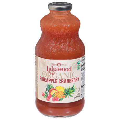 Lakewood Pineapple Cranberry Juice: 6-32oz Bottles | Healthy Juice | Lakewood