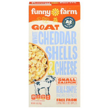 Funny Farm Mac & Cheese: White Cheddar Goat Cheese - Gourmet Family Meals, 8x6oz