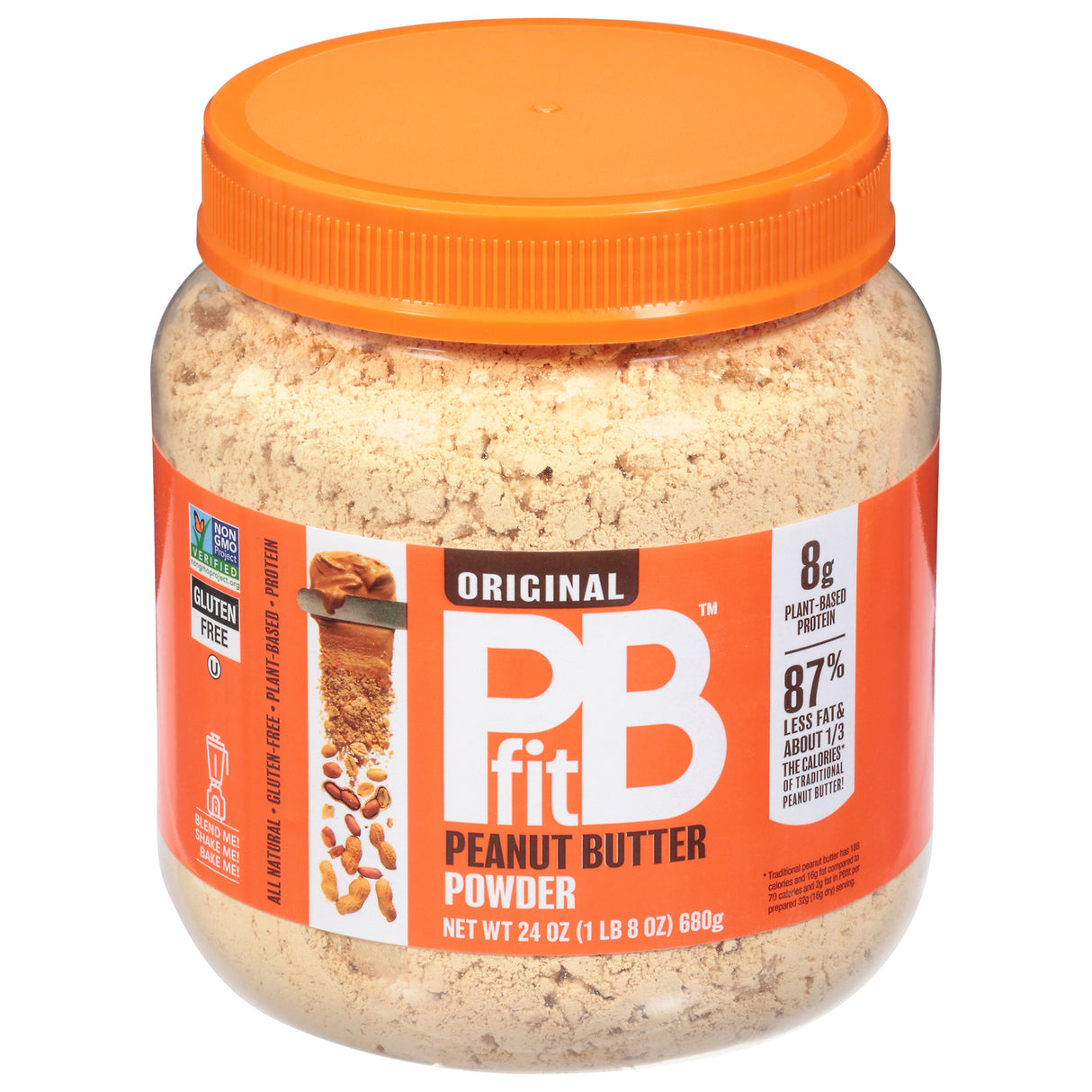 BetterBody Foods PBfit Peanut Butter Powder, 3 x 24 oz