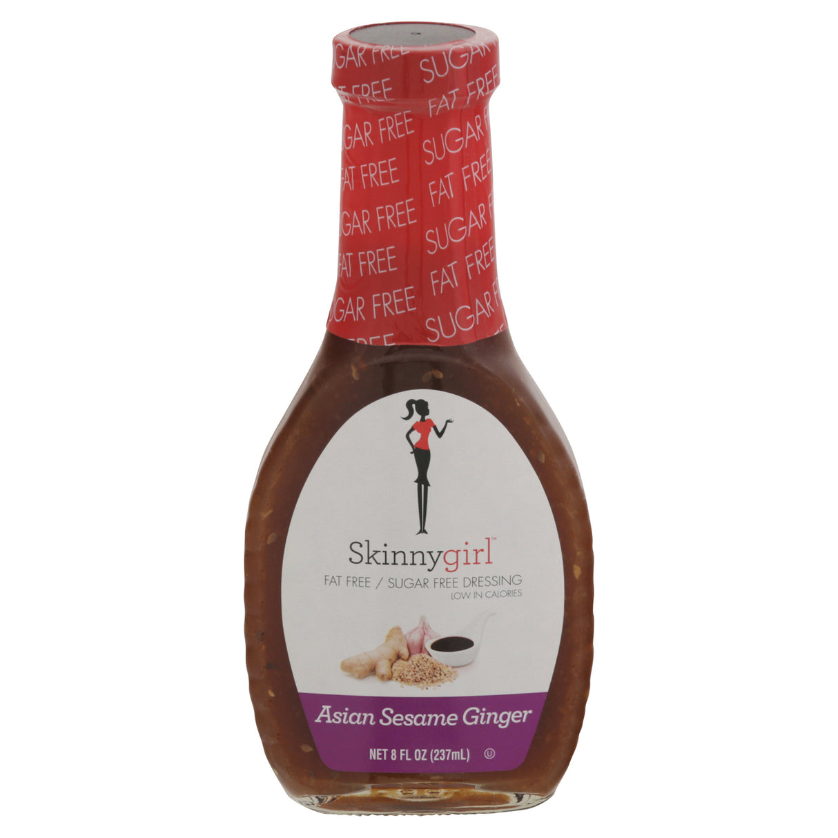 Skinnygirl Asian Sesame Ginger Dressing: Sugar-Free, Fat-Free, 12x8 fl oz
