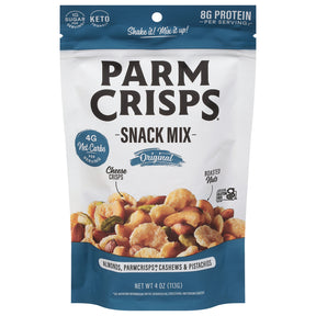 Parm Crisps Snack Mix Original: 12-4 oz Bags | Keto Cheese Crisps Snack Mix