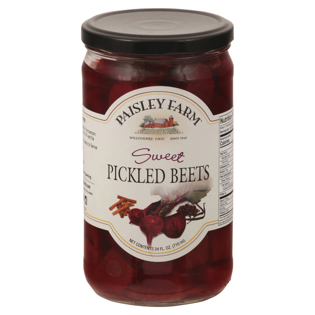 Paisley Farm Sweet Pickled Beets, 6-24 oz  - Classic Sweet Flavor