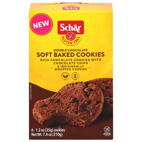 Schar Gluten-Free Double Chocolate Cookies - 6 Count | Delicious & Soft