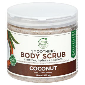 Petal Fresh Pure Coconut Scrub 6-Pack: Exfoliating Body Scrub & Moisturizer