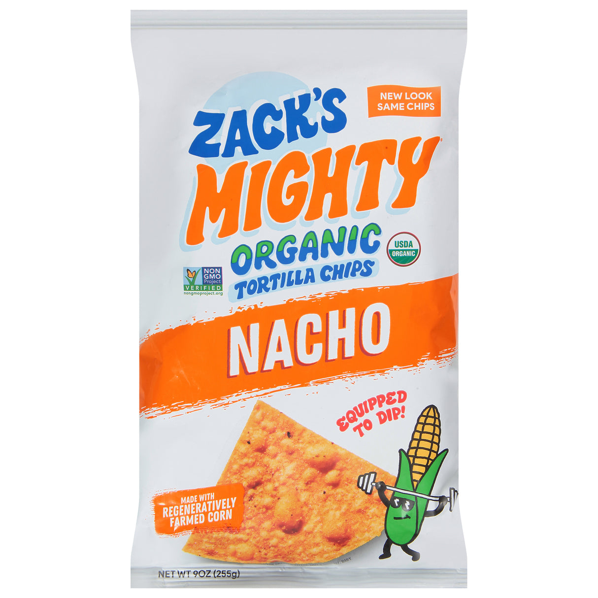 Zack's Mighty: Nacho Tortilla Chips 9oz (9 Pack) | Best Tasting Chips