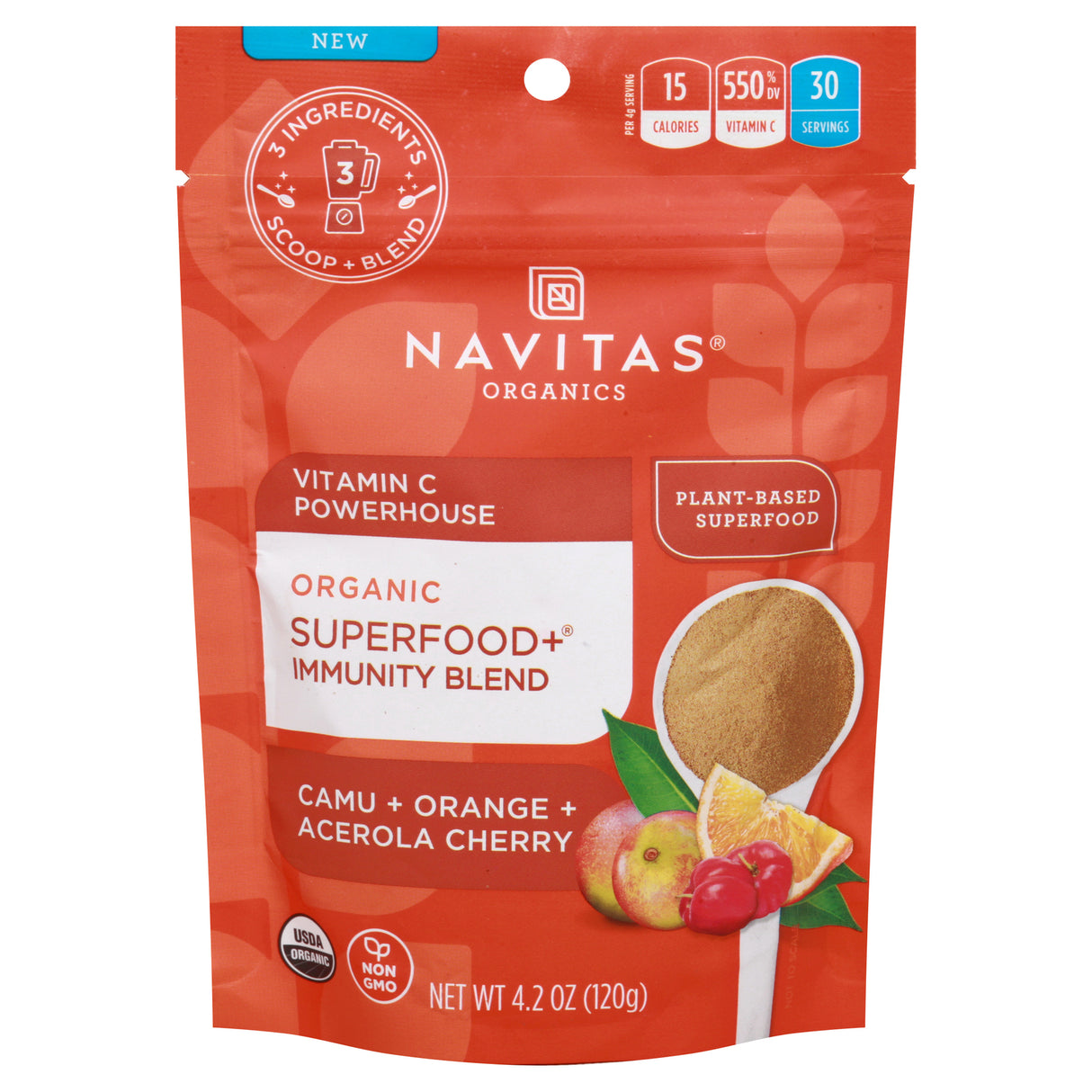 Navitas Organics Superfood Immunity Blend, 6 x 4.2 oz Pouches