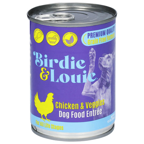 Birdie & Louie Chicken & Veggies Dog Food, 12  - Healthy & Delicious!