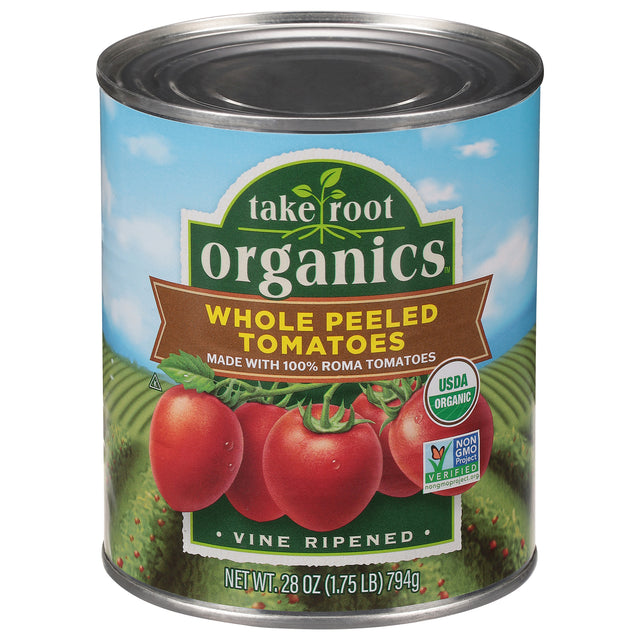 Take Root Organics Whole Peeled Tomatoes, 6  - Authentic Italian Taste