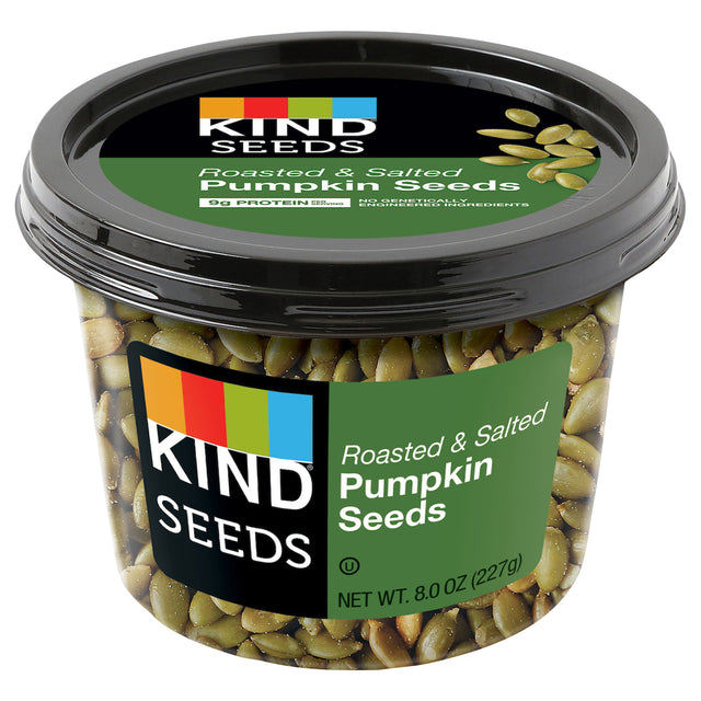 Kind Pumpkin Seeds - Roasted & Salted - 6 x 8 oz Bags