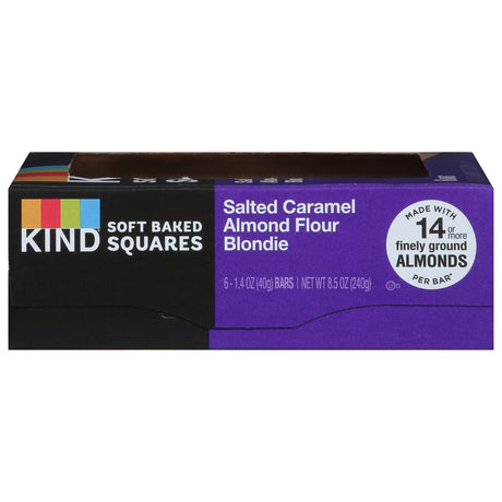 Kind Sea Salt Caramel Almond Butter Squares, 6- Case of 8 Snack Bars