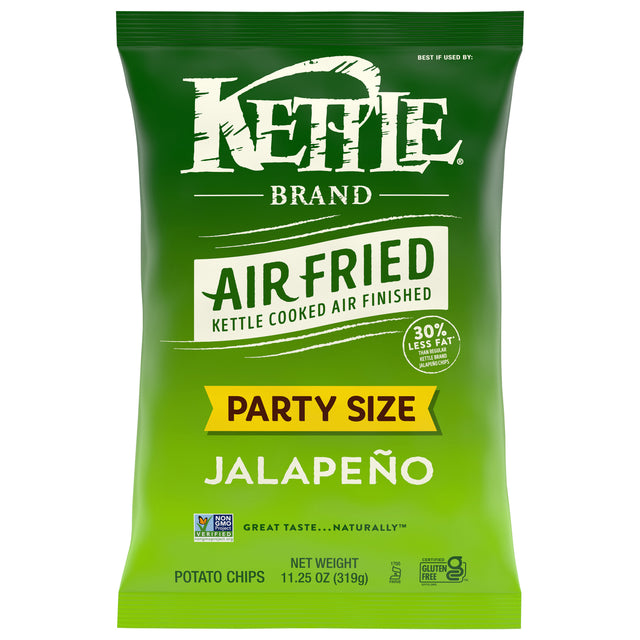 Kettle Brand Jalapeno Chips Air Fried - 9 Pack - Spicy, Crispy & Delicious