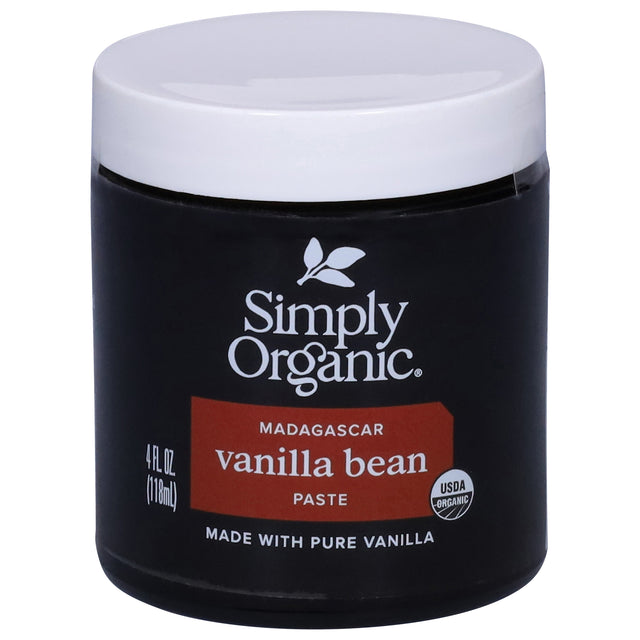 Simply Organic Vanilla Bean Paste - 6 x 4 oz - Organic Vanilla Flavor