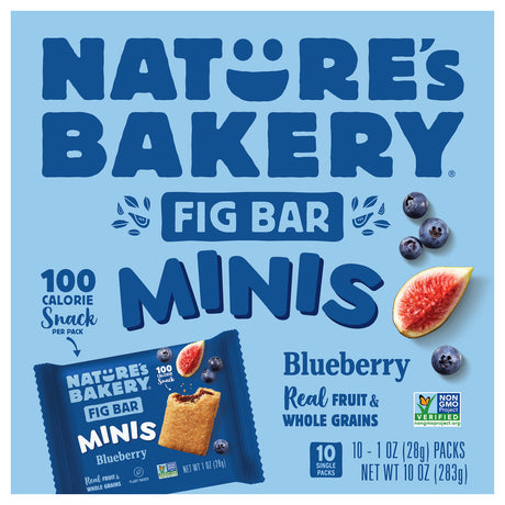 Nature's Bakery Blueberry Fig Bars - 60 oz Pack | Healthy Snack & On-the-Go Food