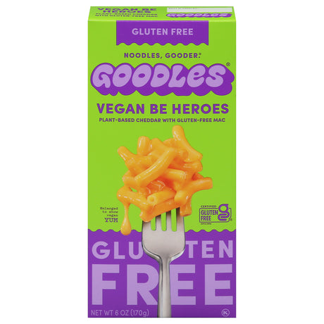 Goodles Vegan Gluten-Free Mac & Cheese, Be Heros, 12-6 oz Cups