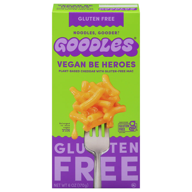 Goodles Vegan Gluten-Free Mac & Cheese, Be Heros, 12-6 oz Cups