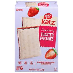 Katz Gluten Free Strawberry Toaster Pastries - (Pack of 6 - 8 oz) - Gluten-Free Breakfast