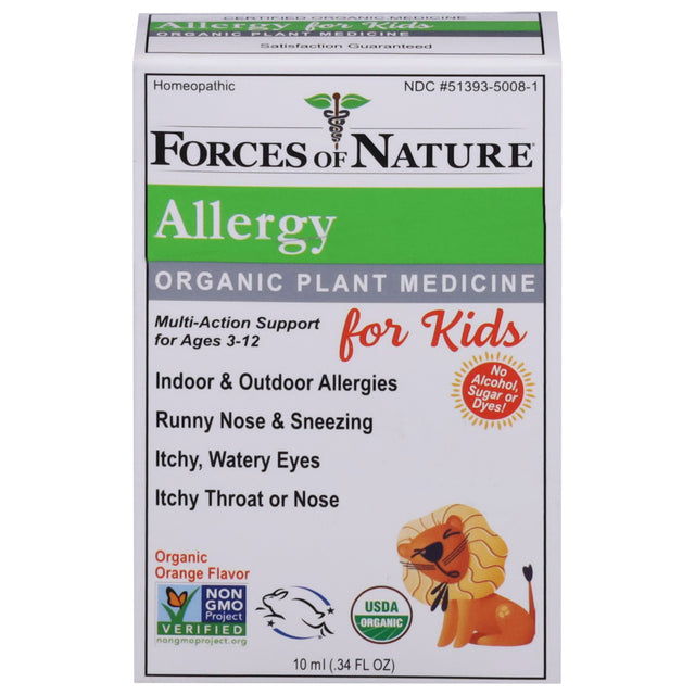 Forces of Nature Kids Allergy Relief - 10ml | Natural Allergy Remedy