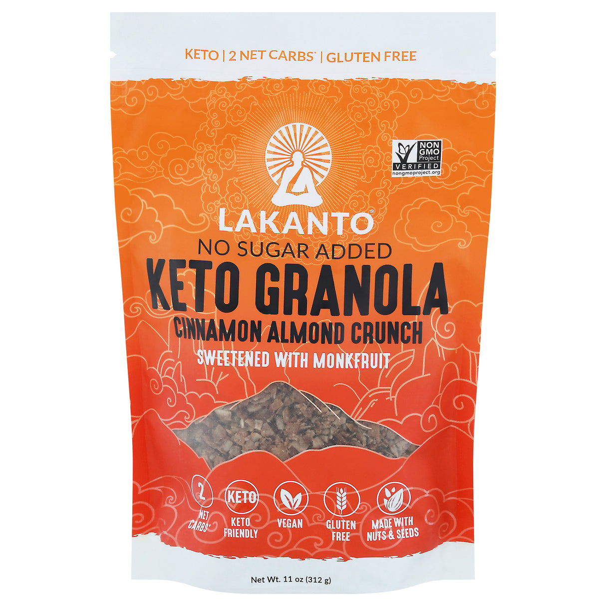 Lakanto Granola Cinn Alm Crunch, 8-11 oz Bags (Pack of 8)