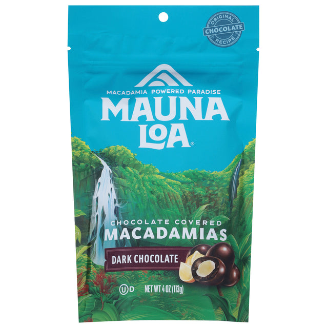 Mauna Loa Dark Chocolate Macadamia Nuts (Pack of 6) - 4 oz