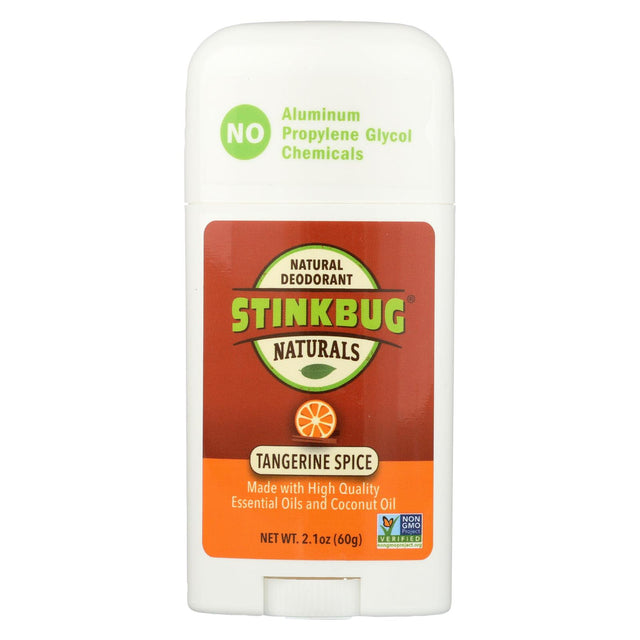 Stinkbug Naturals Tangerine Spice Natural Deodorant, 2.1 oz - Aluminum-Free Odor Protection