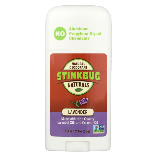 Stinkbug Naturals Lavender Deodorant Stick, 2.1 oz - Organic Scented Body