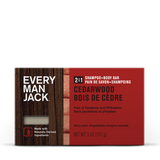 Every Man Jack Body Bar Shampoo 2-in-1 Cedarwood, 5 Ounce - Cozy Farm 