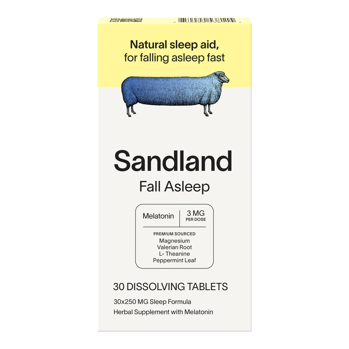 Sandland Melatonin Supplement for Sleep Aid - 30 Softgels - Cozy Farm 