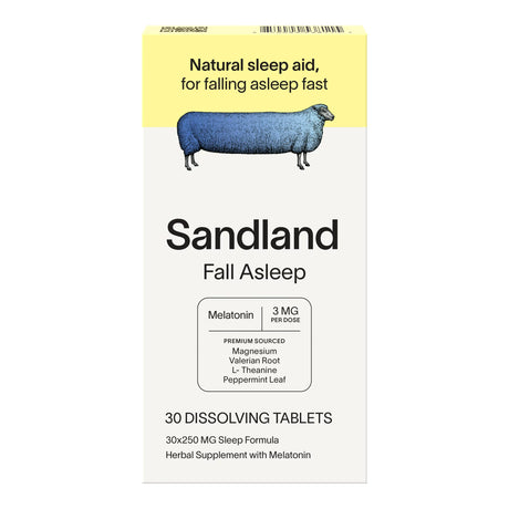 Sandland Melatonin Supplement for Sleep Aid - 30 Softgels - Cozy Farm 