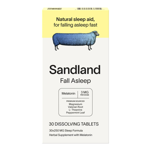 Sandland Melatonin Supplement for Sleep Aid - 30 Softgels - Cozy Farm 